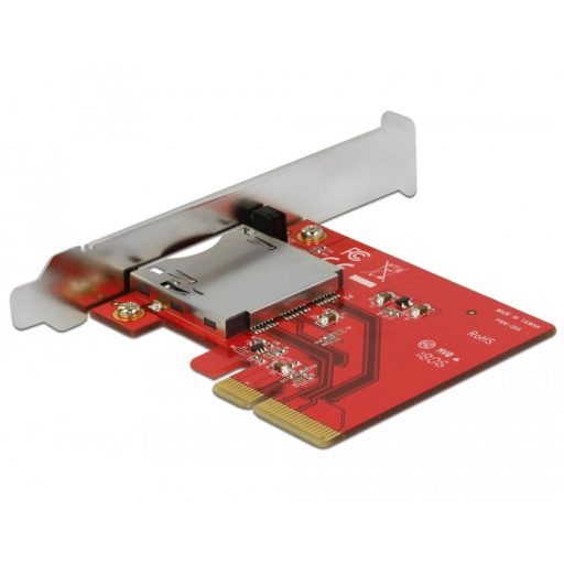 DeLOCK 91748 kártyaolvasó PCI Express Belső Fémes, Vörös
