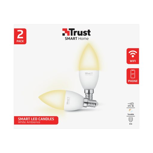 Trust 71297 intelligens fényerő szabályozás Intelligens izzó Wi-Fi