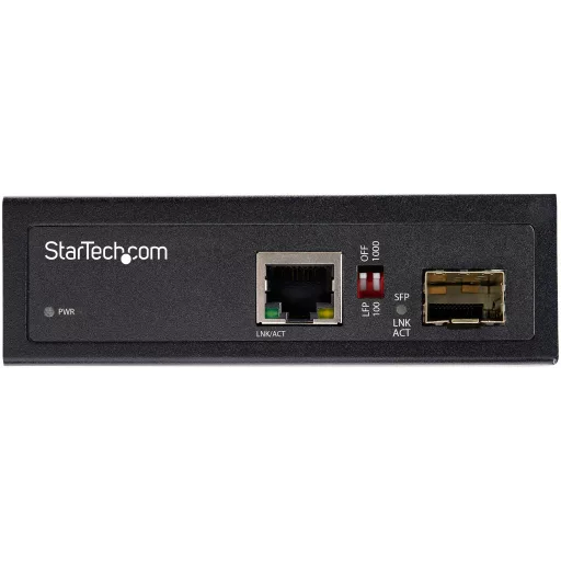 StarTech.com IMC1GSFP hálózati média konverter 1000 Mbit/s Multi-mode, Single-mode Fekete