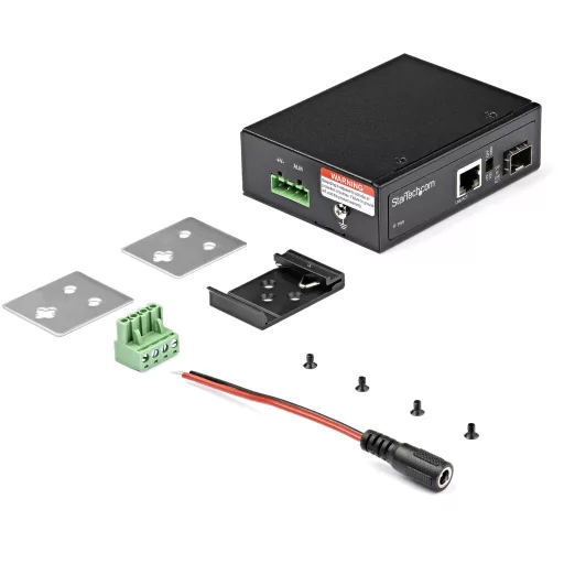 StarTech.com IMC1GSFP hálózati média konverter 1000 Mbit/s Multi-mode, Single-mode Fekete