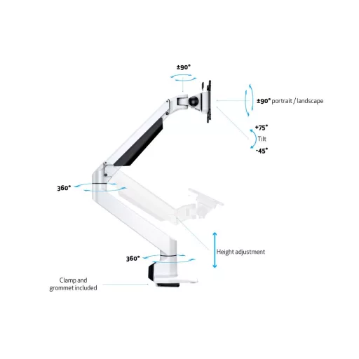 Multibrackets 5617 asztali TV konzol 81,3 cm (32") Fehér
