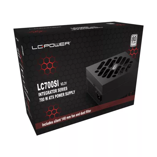 LC-Power LC700SI V2.31 700 W 20+4 pin ATX ATX Fekete