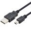 Cable USB - Mini USB 1.8m. black