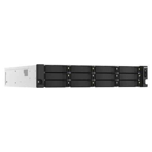 QNAP TS-h1887XU-RP NAS Rack (2U) Intel Xeon E E-2334 16 GB DDR4 0 TB QuTS hero Fekete, Fehér