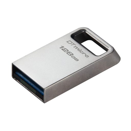 Kingston Technology DataTraveler Micro USB flash meghajtó 128 GB USB A típus 3.2 Gen 1 (3.1 Gen 1) Ezüst
