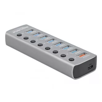   DeLOCK 63264 hálózati csatlakozó USB 3.2 Gen 1 (3.1 Gen 1) Type-B Szürke