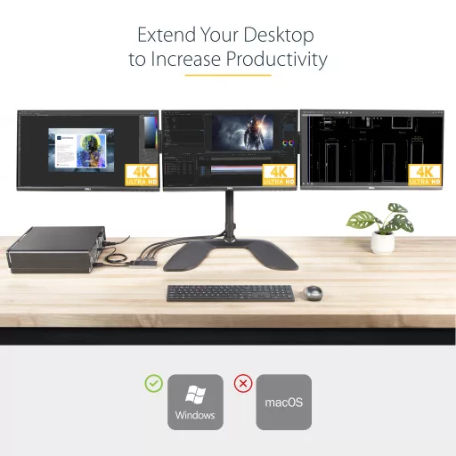 StarTech.com MST14DP123DP videó elosztó DisplayPort 3x DisplayPort