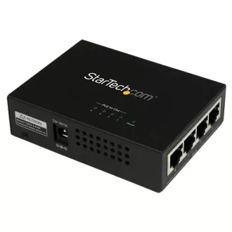   StarTech.com POEINJ4G hálózati bővítő Hálózati adóegység Fekete