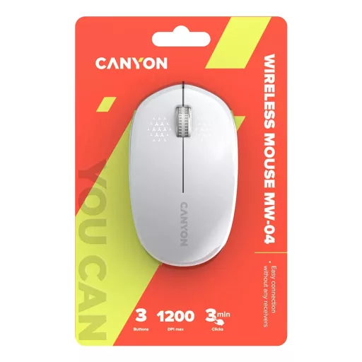 Canyon CNS-CMSW04W egér Univerzális Kétkezes Bluetooth Optikai 1200 DPI