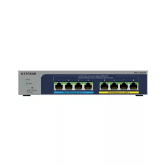   NETGEAR 8-port Ultra60 PoE++ Multi-Gigabit (2.5G) Ethernet Plus Switch Vezérelt L2/L3 2.5G Ethernet (100/1000/2500) Ethernet-áramellátás (PoE) támogatása Szürke