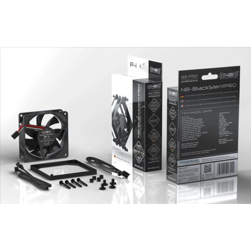 Blacknoise P-1 8 cm Fekete 1 db