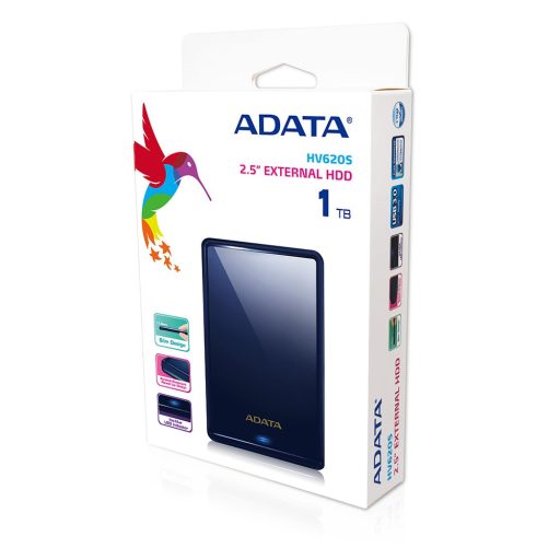 ADATA HV620S külső merevlemez 1 TB 2.5" Micro-USB B 3.2 Gen 1 (3.1 Gen 1) Kék