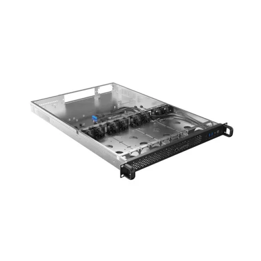 Lanberg SC01-6501-12B moduláris szerver ház Rack (1U) 0 GB