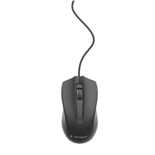 Gembird MUS-3B-01 egér Irodai Kétkezes USB A típus Optikai 1000 DPI