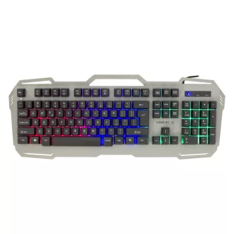   White Shark VIKING-2 billentyűzet Játék USB QWERTZ Magyar Ezüst