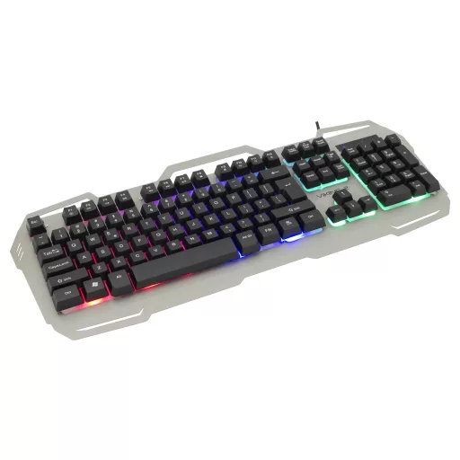 White Shark VIKING-2 billentyűzet Játék USB QWERTZ Magyar Ezüst