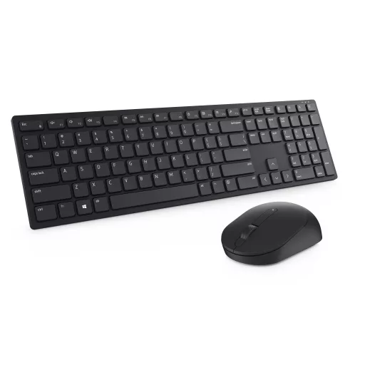 DELL KM5221W billentyűzet Egér mellékelve Irodai Vezeték nélküli RF QWERTZ Német Fekete