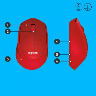   Logitech 910-004911 egér Irodai Jobbkezes Vezeték nélküli RF Mechanikus 1000 DPI