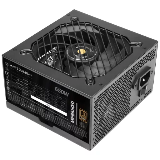 Mars Gaming MPB650SI 650 W 24-pin ATX ATX Fekete