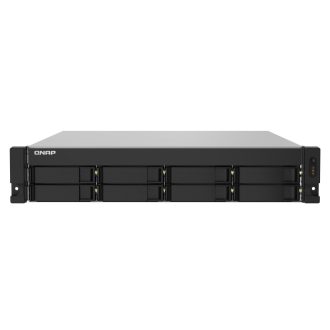   QNAP TS-832PXU NAS Rack (2U) Annapurna Labs AL324 4 GB DDR4 0 TB QNAP Turbo System Alumínium, Fekete