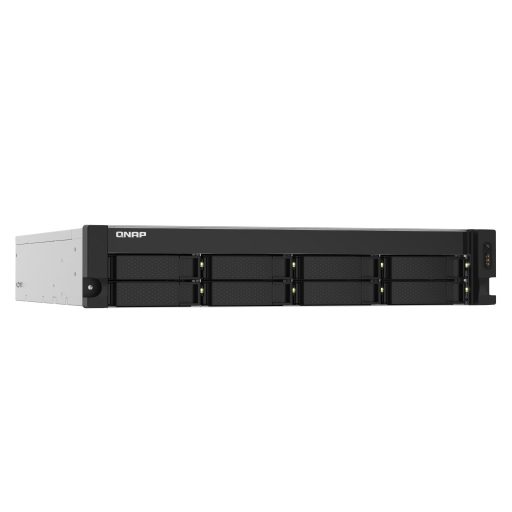 QNAP TS-832PXU NAS Rack (2U) Annapurna Labs AL324 4 GB DDR4 0 TB QNAP Turbo System Alumínium, Fekete