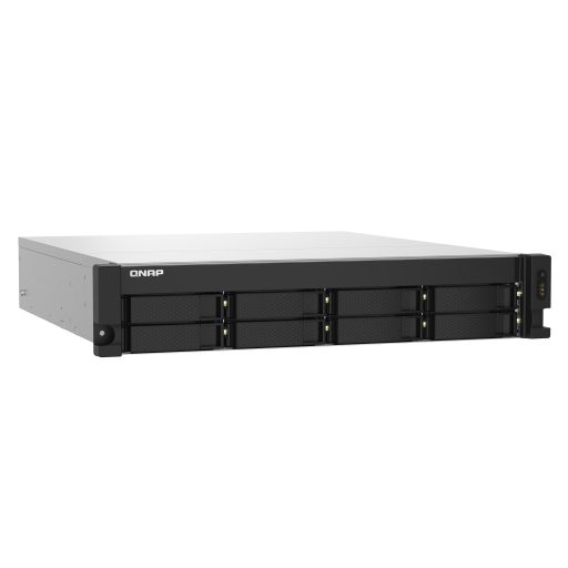 QNAP TS-832PXU NAS Rack (2U) Annapurna Labs AL324 4 GB DDR4 0 TB QNAP Turbo System Alumínium, Fekete