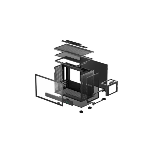 DeepCool CH160 PLUS Small Form Factor (SFF) Fekete