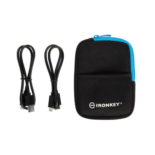 Kingston Technology IronKey Vault Privacy 80 1,92 TB USB C-típus 3.2 Gen 1 (3.1 Gen 1) Kék