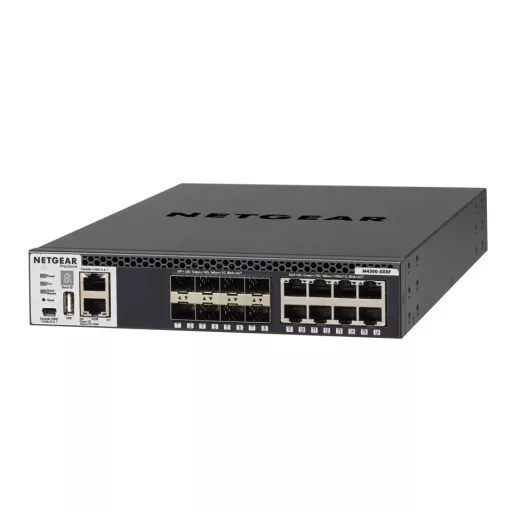 NETGEAR M4300-8X8F Vezérelt L3 10G Ethernet (100/1000/10000) 1U Fekete