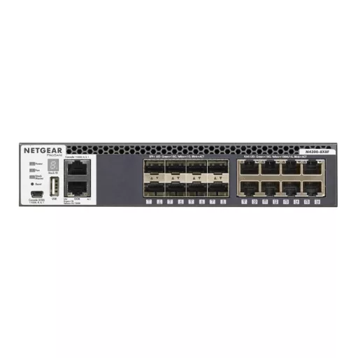 NETGEAR M4300-8X8F Vezérelt L3 10G Ethernet (100/1000/10000) 1U Fekete