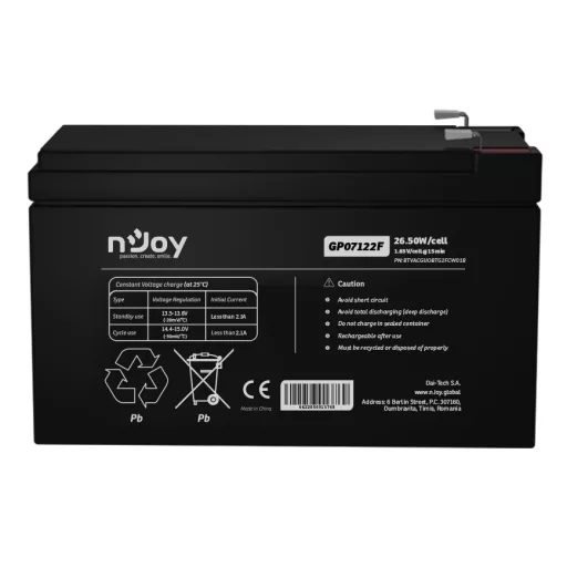 nJoy GP07122F VRLA AGM 12 V