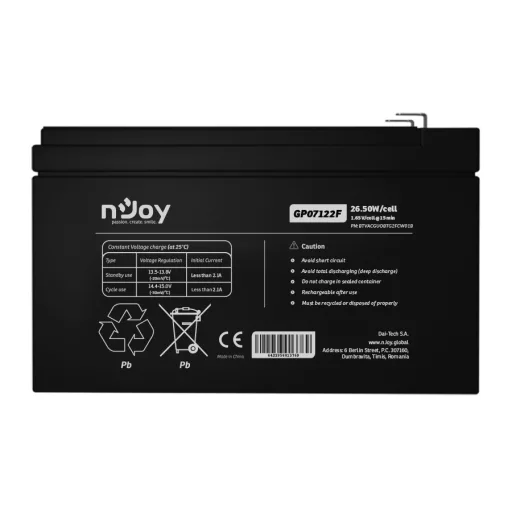 nJoy GP07122F VRLA AGM 12 V