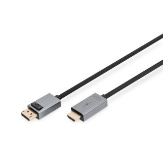   Digitus DB-340202-030-S video átalakító kábel 3 M DisplayPort HDMI Fekete