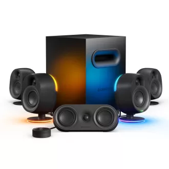   Steelseries Arena 9 hangfalszett PC/Laptop Fekete 5.1 csatornák 2-utas Bluetooth
