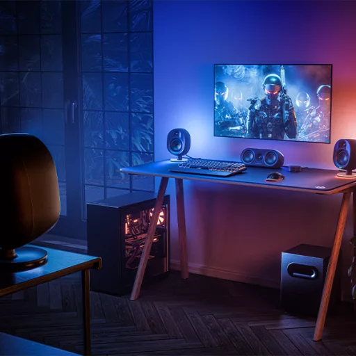 Steelseries Arena 9 hangfalszett PC/Laptop Fekete 5.1 csatornák 2-utas Bluetooth