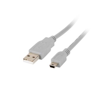   Lanberg CA-USBK-10CC-0018-S USB kábel USB 2.0 1,8 M Mini-USB A USB A Szürke
