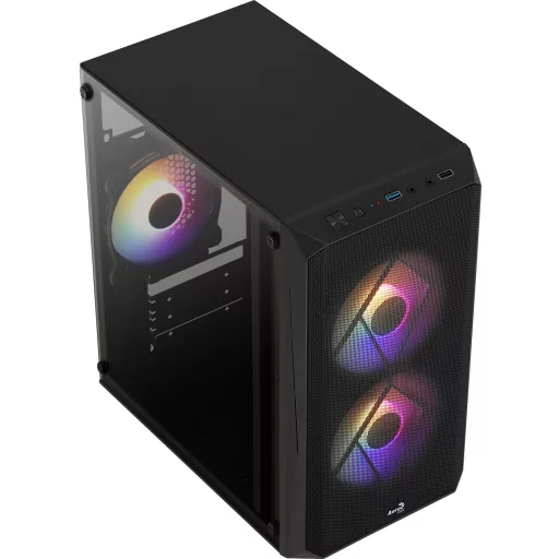 Aerocool CS107V2 Mini Tower Fekete