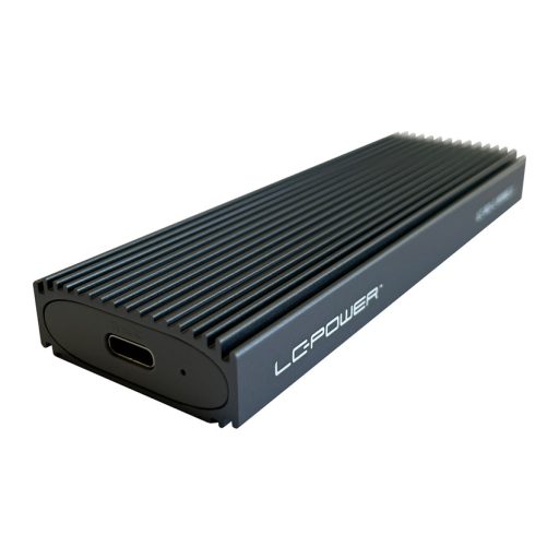LC-Power LC-M2-C-NVME-3 tárolóegység burkolat Külső SSD ház Fekete M.2