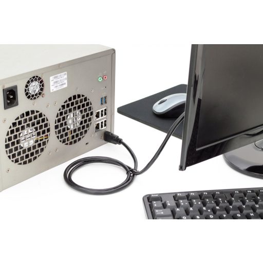 Digitus DB-330123-010-S HDMI kábel 1 M HDMI A-típus (Standard) Fekete