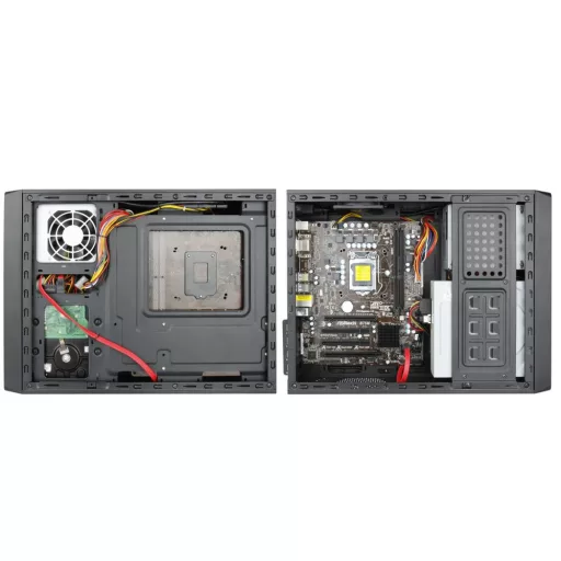 Chieftec UE-02B Mini Tower Fekete 250 W
