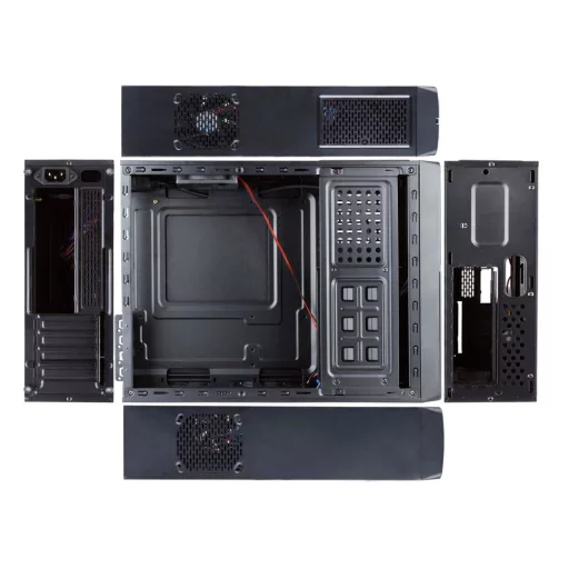 Chieftec UE-02B Mini Tower Fekete 250 W