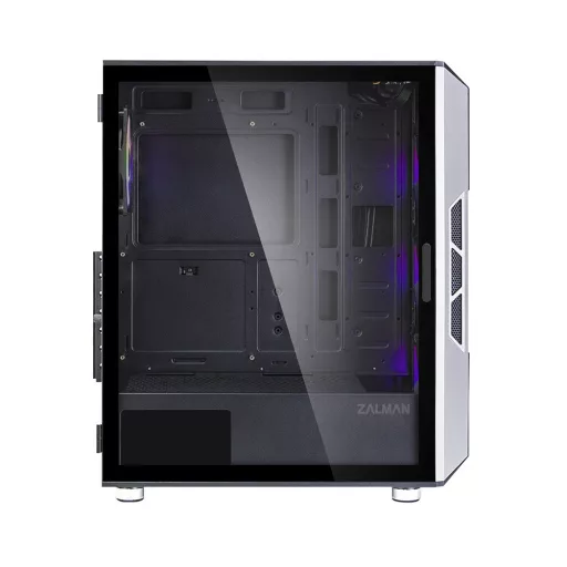 Zalman I3 Neo ATX Mid Tower PC Case Mesh front for efficient cooling Pre-installed fan 3 Midi Tower Fekete