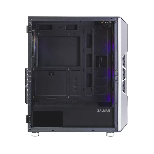 Zalman I3 Neo ATX Mid Tower PC Case Mesh front for efficient cooling Pre-installed fan 3 Midi Tower Fekete