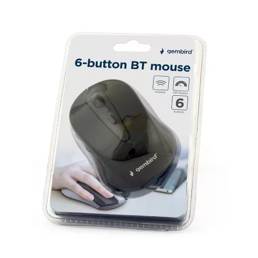 Gembird MUSWB2 egér Irodai Jobbkezes Bluetooth Optikai 1600 DPI