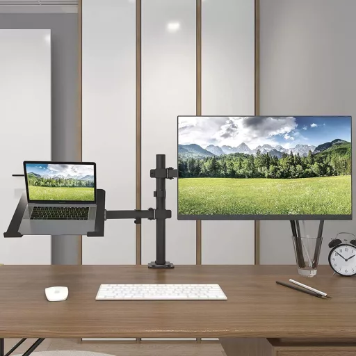 Techly ICA-LCD 174NB asztali TV konzol 81,3 cm (32") Fekete