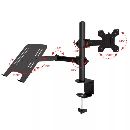 Techly ICA-LCD 174NB asztali TV konzol 81,3 cm (32") Fekete