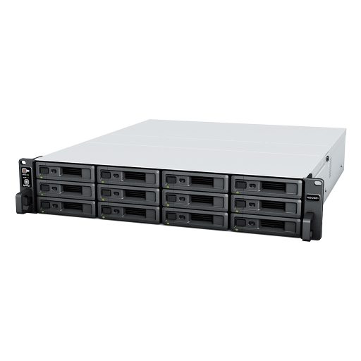 Synology RackStation RS2423+ tárolószerver NAS Rack (2U) Ryzen Embedded V1780B 8 GB DDR4 0 TB DiskStation Manager Fekete, Szürke