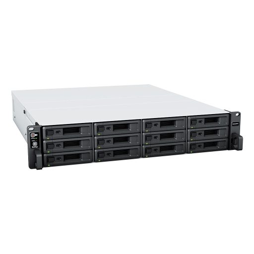 Synology RackStation RS2423+ tárolószerver NAS Rack (2U) Ryzen Embedded V1780B 8 GB DDR4 0 TB DiskStation Manager Fekete, Szürke