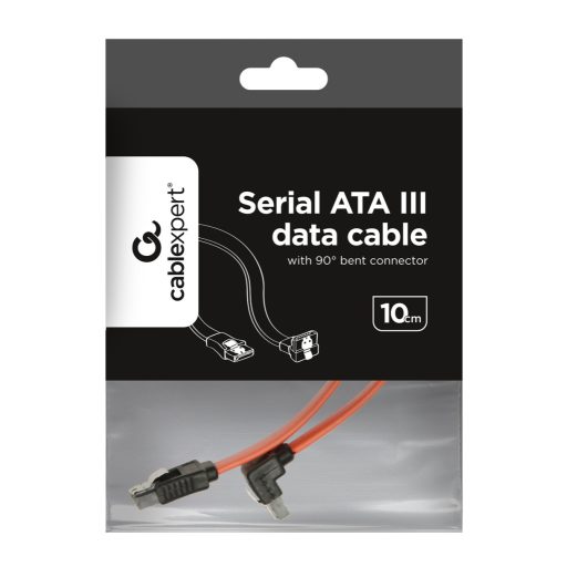 Gembird CC-SATAM-DATA90-0.1M SATA kábel 0,1 M Vörös