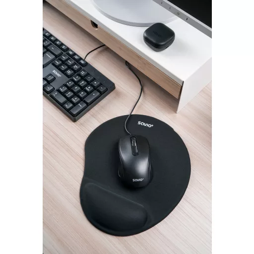 Savio KB-01 billentyűzet Otthoni/irodai USB QWERTY Amerikai angol Fekete